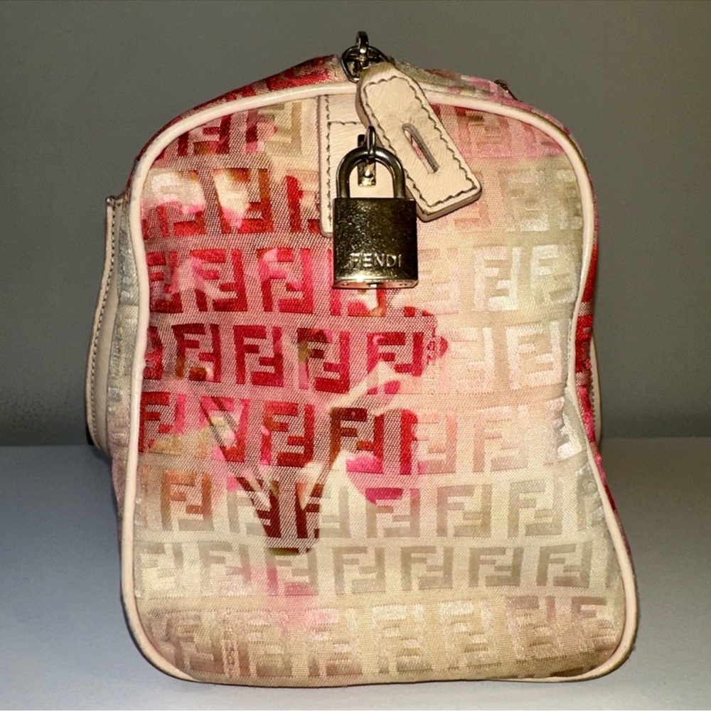 Rare Fendi Patent Zucchino Vitello Floral Forever Boston - Picture 5 of 12